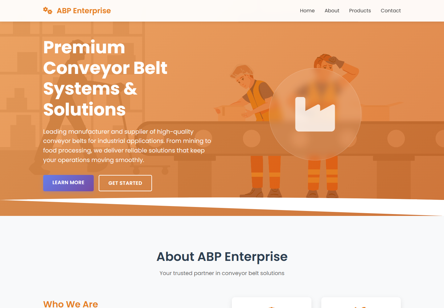 ABP Enterprises website screenshot