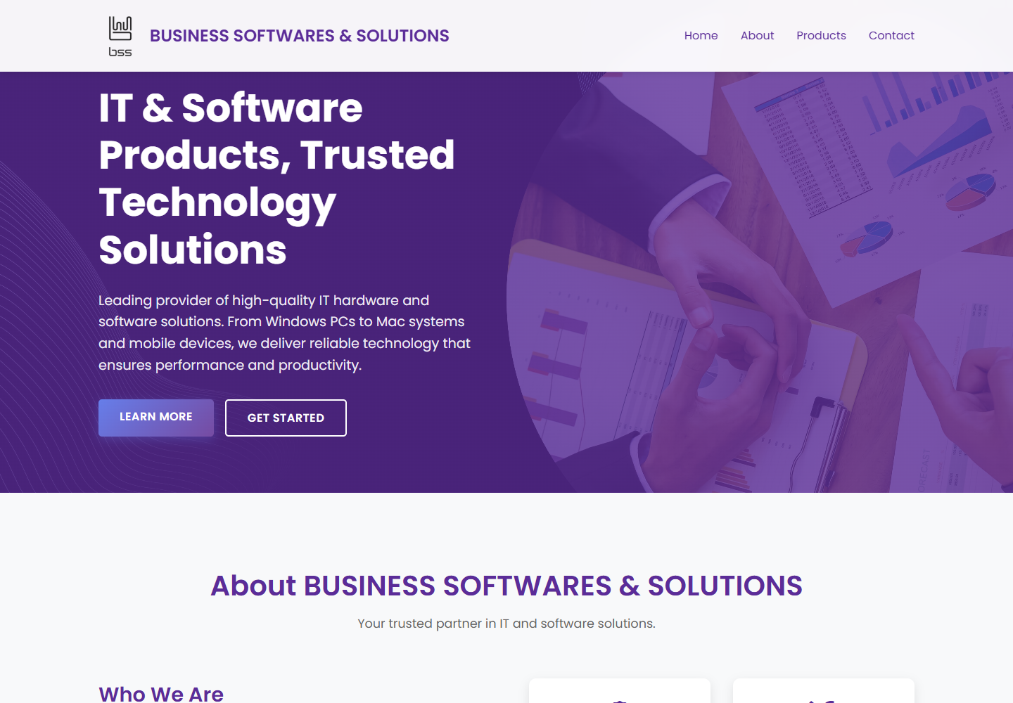BSSIT website screenshot