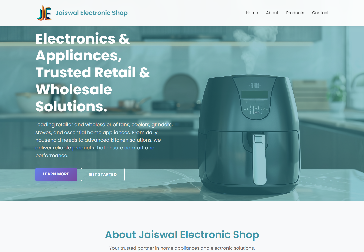 Jaiswal Electronic website screenshot
